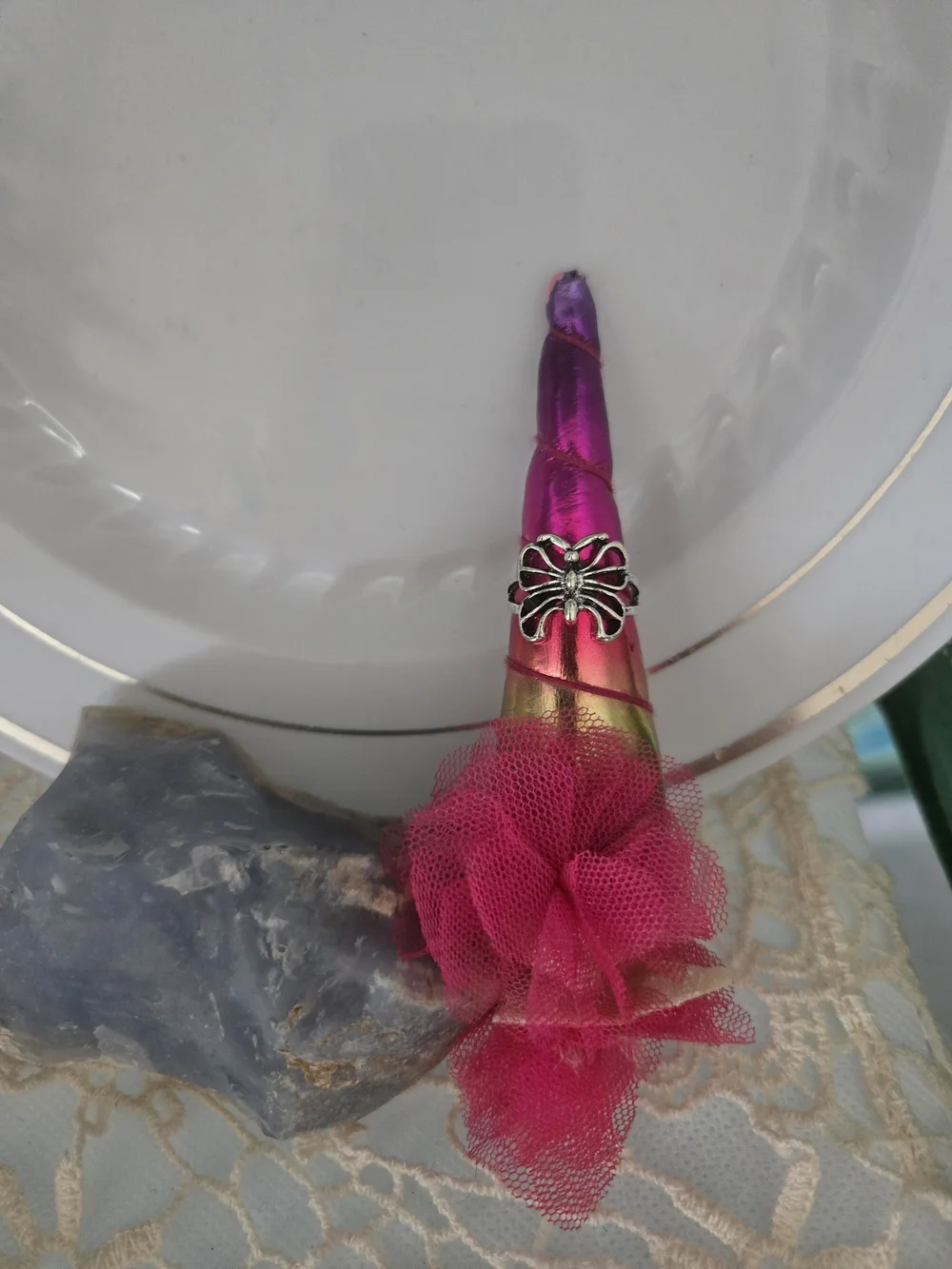 4/$15 Vintage Silver Tone Openwork Butterfly Ring Nature Inspired Size 6.5